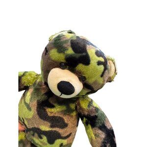 Build-A-Bear Workshop Camo Bear Plush or Skin 16" Green Brown Stuffed Unstuffed